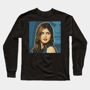 Alexandra Daddario Illustration Long Sleeve T-Shirt